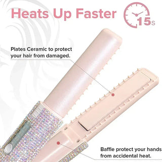 Wireless Hair Straightener Styler Brush