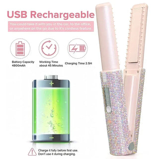 Wireless Hair Straightener Styler Brush