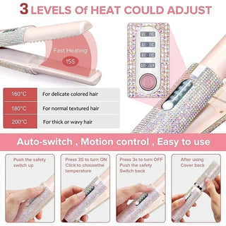 Wireless Hair Straightener Styler Brush