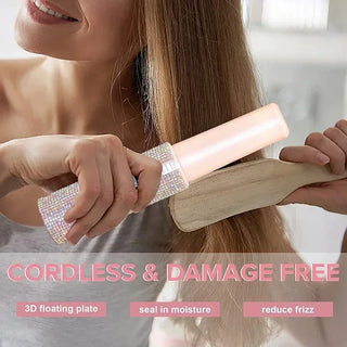 Wireless Hair Straightener Styler Brush