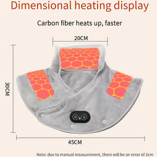 Electric Neck and Shoulder Heated Massager Wrap