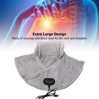 Electric Neck and Shoulder Heated Massager Wrap