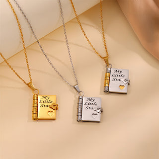 Engravable Heart Necklace – Personalized Titanium Steel Family Gift (Mom, Love, Daughter)