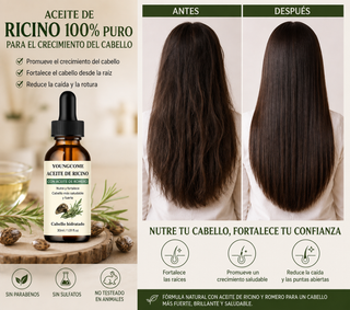 Aceite Capilar de Ricino y Romero