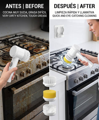 Electric Spin Scrubber – Cordless Power Cleaning Brush for Bathroom & Kitchen  Multipurpose Power Scrubber