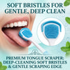 Tongue Scraper for Fresh Breath – Stainless Steel Tongue Cleaner & Oral Hygiene Tool Electric toothbrush (o también Power toothbrush