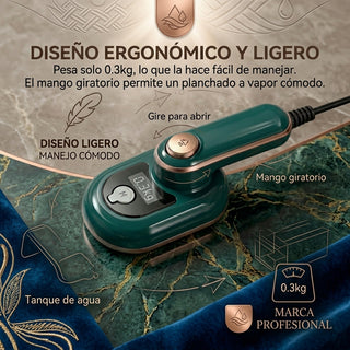 Plancha de Vapor Portátil para Viaje – Vaporizador de Ropa Compacto