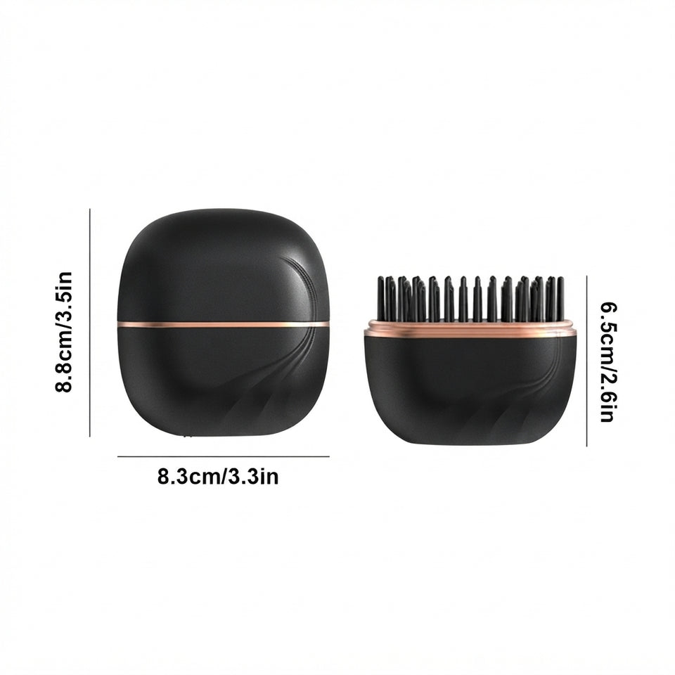 Mini Wireless Hair Straightener Comb – Portable Cordless Ceramic Styler