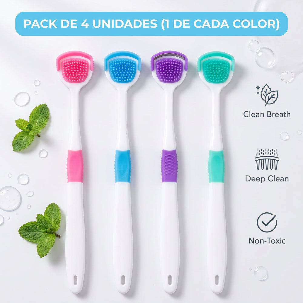 Tongue Scraper for Fresh Breath – Stainless Steel Tongue Cleaner & Oral Hygiene Tool Electric toothbrush (o también Power toothbrush