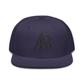 Classic Flat Brim Snapback Hat – Structured 6-Panel Adjustable Cap